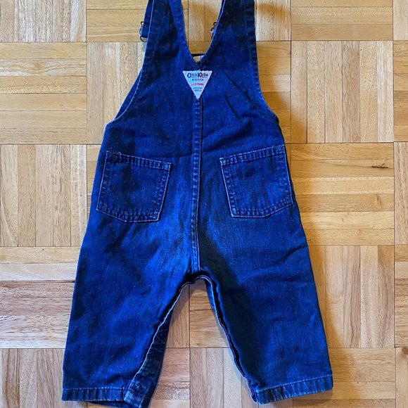 Vintage 80s Toddler OshKosh B'Gosh Overalls with cherry print, Kids Jumper - Picture 3 of 8